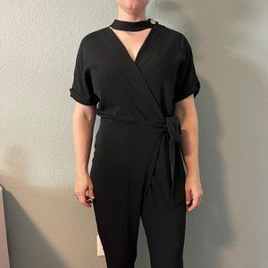 NWOT Zara wrap black jumpsuit